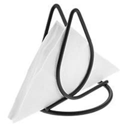 Kit 8 Porta Guardanapos de Papel Pretos Decorativo Para Bancada Manu Suporte