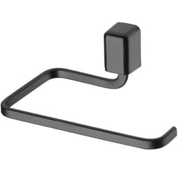 Suporte Porta Papel Higiênico Papeleira Essencial Schmitt Preto Fosco de Parede