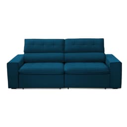 Sofa 2 Lugares Retratil Reclinavel Atenas 1,60 M Suede Azul Marinho