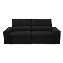 Sofa 2 Lugares Retratil Reclinavel Atenas 1,60 M Suede Preto