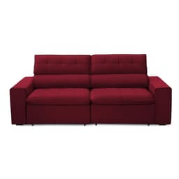 Sofa 2 Lugares Retratil Reclinavel Atenas 1,60 M Suede Vermelho