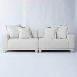 Sofá Ilha Espelhado, Encosto Manual - Ret005