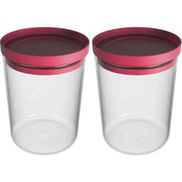 Kit 2 Potes Herméticos Soprano Porta Mantimentos 1,6L Transp
