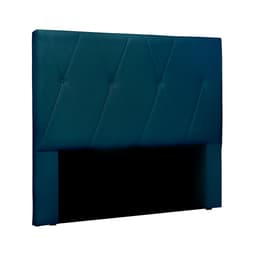 Cabeceira Casal Aquilla Veludo Azul Marinho