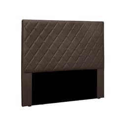 Cabeceira Casal Esmeralda Veludo Marrom