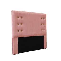 Cabeceira Casal Gênova Veludo Rosa