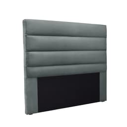 Cabeceira Casal La Italiana Veludo Cinza