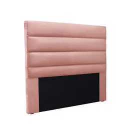 Cabeceira Casal La Italiana Veludo Rosa