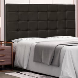 Cabeceira Casal Verona Poliuretano Marrom