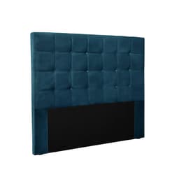 Cabeceira Casal Verona Veludo Azul Marinho