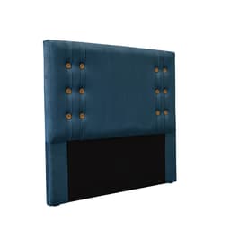 Cabeceira King Gênova Veludo Azul Marinho