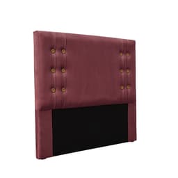 Cabeceira King Gênova Veludo Vinho
