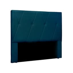 Cabeceira Queen Aquilla Veludo Azul Marinho
