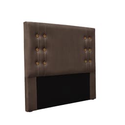 Cabeceira Queen Gênova Veludo Marrom
