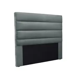 Cabeceira Queen La Italiana Veludo Cinza