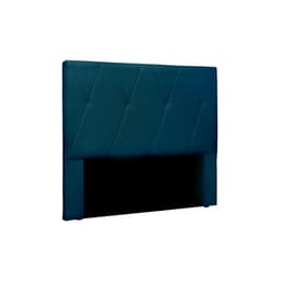 Cabeceira Solteiro Aquilla Veludo Azul Marinho