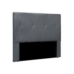 Cabeceira Solteiro Aquilla Veludo Cinza