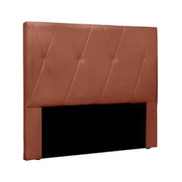 Cabeceira Solteiro Aquilla Veludo Cobre