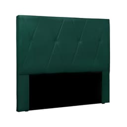 Cabeceira Solteiro Aquilla Veludo Verde