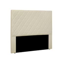 Cabeceira Solteiro Esmeralda Veludo Bege