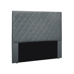 Cabeceira Solteiro Esmeralda Veludo Cinza