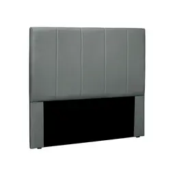 Cabeceira Solteiro Ravenna Veludo Cinza