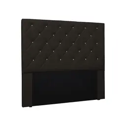 Cabeceira Solteiro Tãnia Poliuretano Marrom