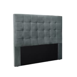 Cabeceira Solteiro Verona Veludo Cinza