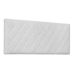 Painel para Cama Box Casal Esmeralda Poliuretano Branco