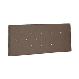 Painel para Cama Box Casal Tânia Suede Caramelo
