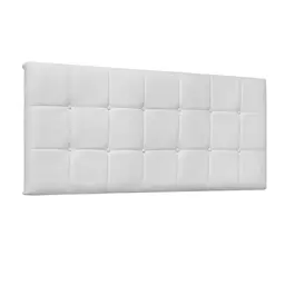 Painel para Cama Box Casal Verona Poliuretano Branco
