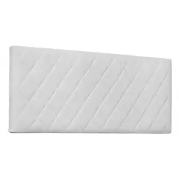 Painel para Cama Box Queen Esmeralda Poliuretano Branco