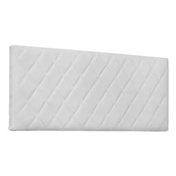 Painel para Cama Box Solteiro Esmeralda Poliuretano Branco