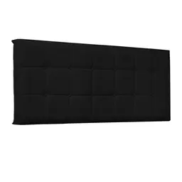 Painel para Cama Box Solteiro Verona Poliuretano Preto
