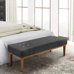 Recamier Gênova Suede Cinza 160 cm