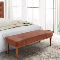 Recamier Gênova Veludo Cobre 195 cm