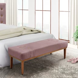 Recamier Gênova Veludo Lilás 90 cm