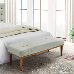 Recamier Gênova Veludo Prata 140 cm