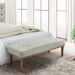 Recamier Gênova Veludo Prata 160 cm