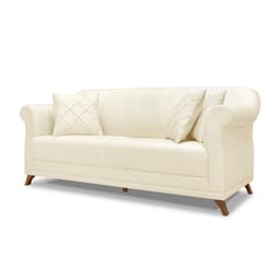 Sofá 3 Lugares Abruzzo Linho Pérola 220 cm