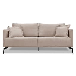 Sofá 3 Lugares Lazio Linho Rústico Areia 220 cm