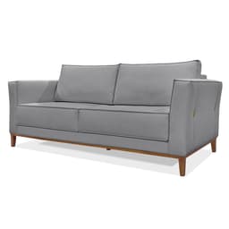 Sofá 3 Lugares Potenza Linho Cinza 230 cm