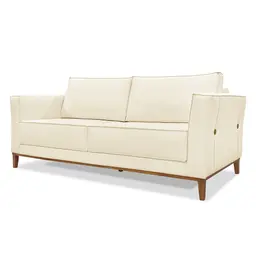 Sofá 3 Lugares Potenza Linho Pérola 210 cm