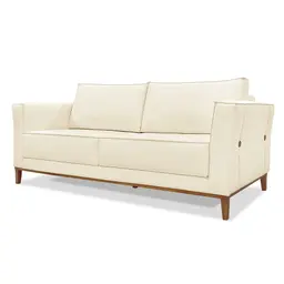 Sofá 3 Lugares Potenza Linho Pérola 230 cm