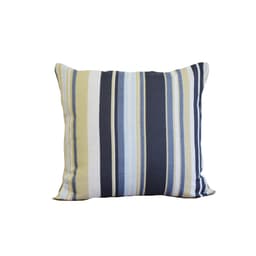 Almofada Decore Azul Escuro Listrado 40x40 com aba Têxtil Lar