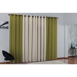 Cortina de Janela para varão Verde Duda Prime 1 peça Textil Lar