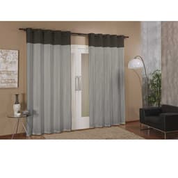 Cortina de Parede para Varão London Prime Grafite Textil Lar