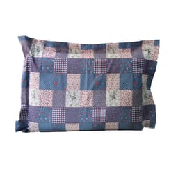 Fronha Avulsa 180 fios Innovare Patchwork Azul 1 peça Textil Lar