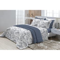Jogo de Cama Solteiro 200 fios Top Confort Pixel 3 peças Textil Lar