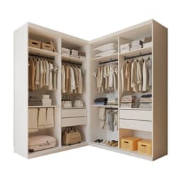 Closet Júlia Duo com 4 Gavetas Minastex Branco